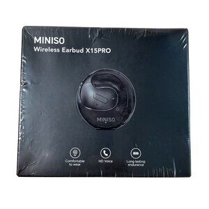 Miniso Wireless Earbud X15PRO HD Voice Long-Lasting Endurance - Black